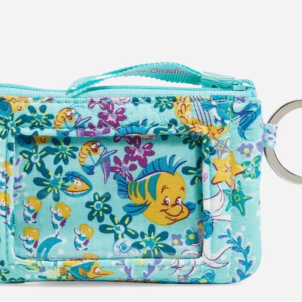 Vera Bradley Little Mermaid Zip ID Case